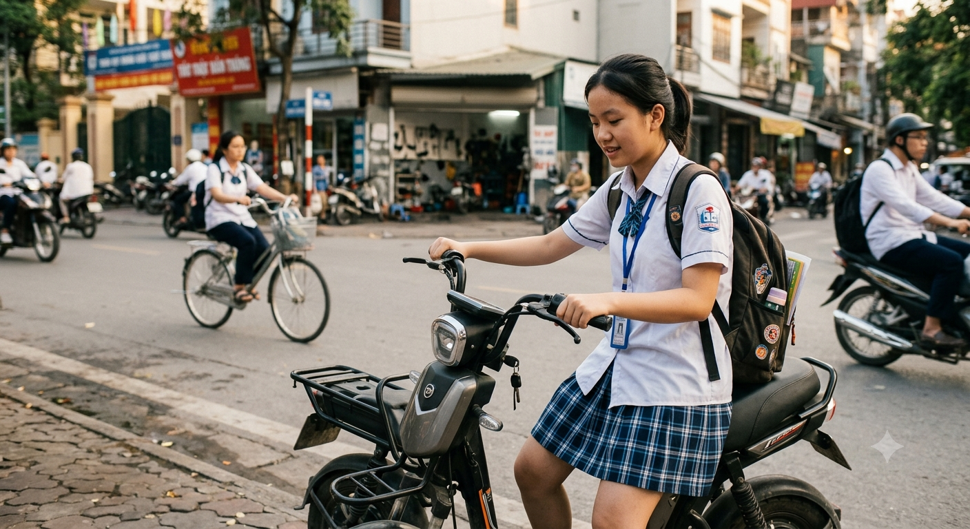 Vai trò thực tế của quãng đường dự phòng trên chiếc xe điện đi học